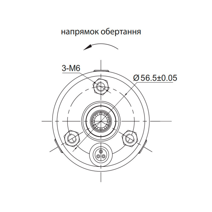 Насос відцентровий 0.25кВт H 35(26)м Q 45(30)л/хв Ø80мм mid AQUATICA 3QJD2-8-0.25 (778100)