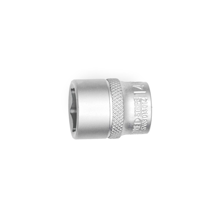 Головка торцева шестигранна, 1/4IN, коротка, SW14, RED STRIPE