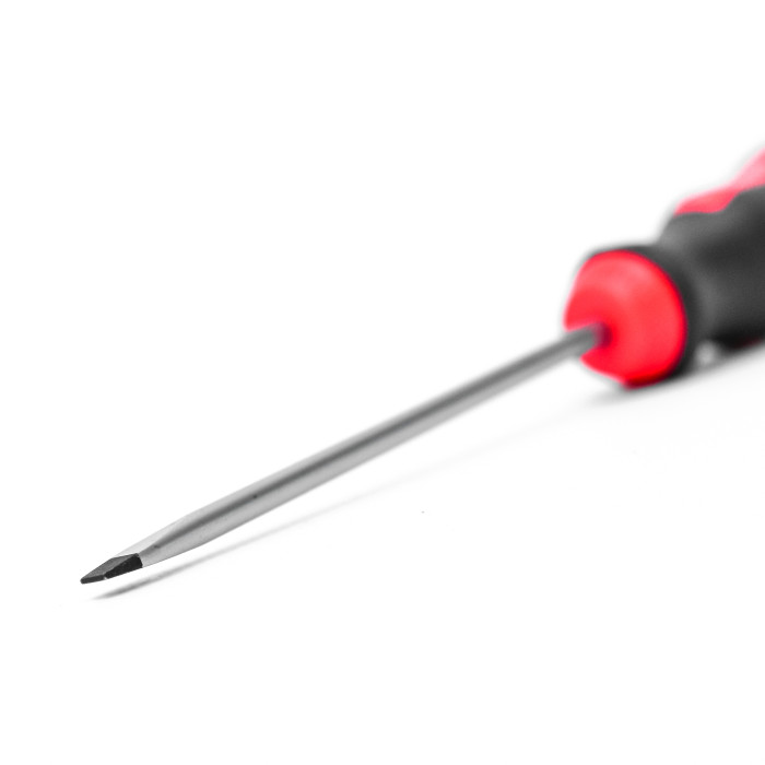 Викрутка шліцева, SL, 100X4,0X0,8 mm, RED STRIPE