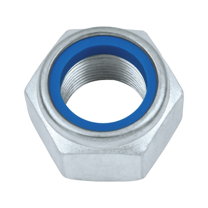 Гайка шестигранна самостопорна DIN985 - 10 (A2K) - SW19, M12