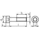 Винт с цилиндрической головой ISO4762, кл. 8.8, M12х75