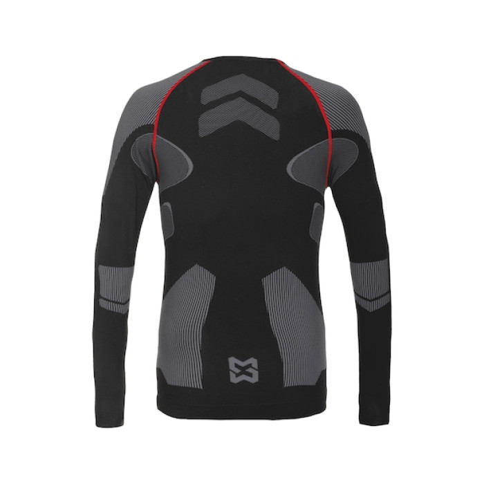 Термофутболка з довгим рукавом ACTIVE, чорна/сіра, розмір L/XL