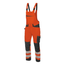 Напівкомбінезон сигнальний FLUO, оранжевий, розмір 56