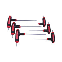 Набір викруток з Т-подібною рукояткою, TORX, 6 шт., RED STRIPE