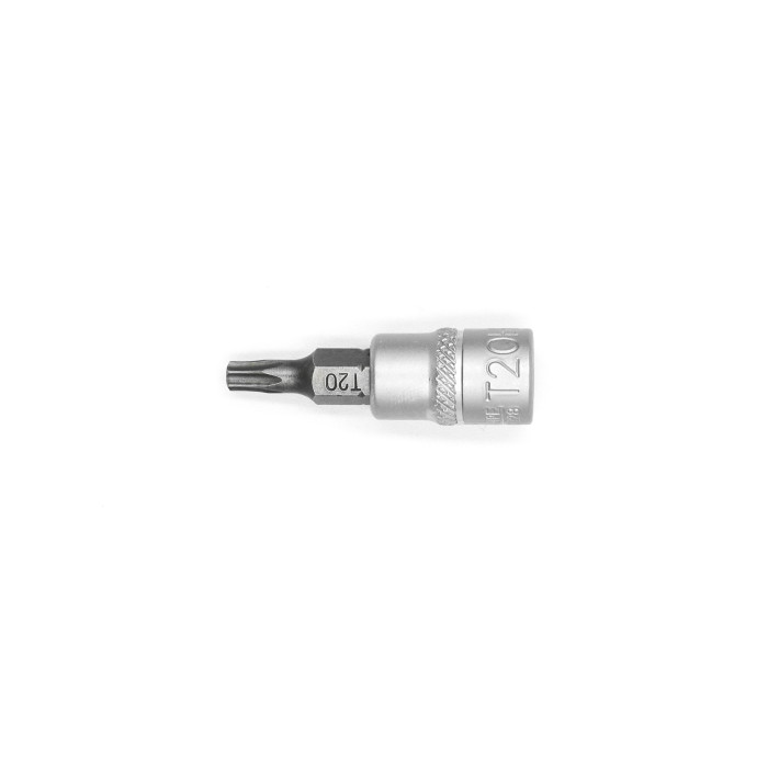 Головка торцева, 1/4IN, з насадкою TX20-HOLE, RED STRIPE