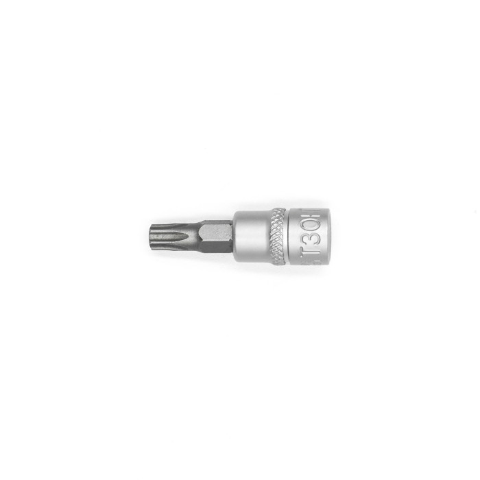 Головка торцева, 1/4IN, з насадкою TX30-HOLE, RED STRIPE