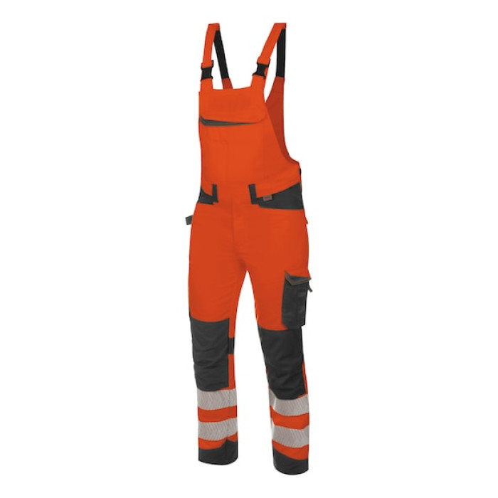 Напівкомбінезон сигнальний FLUO, оранжевий, розмір 58