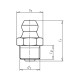 Конический ниппель форма A Wurth Н1 M8X1