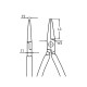 Гострогубці прямі, VDE, L160 mm