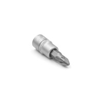 Головка торцевая, 1/4IN, с насадкой PZ2, RED STRIPE
