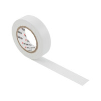 Ізоляційна стрічка PVC, біла, 18мм/20м