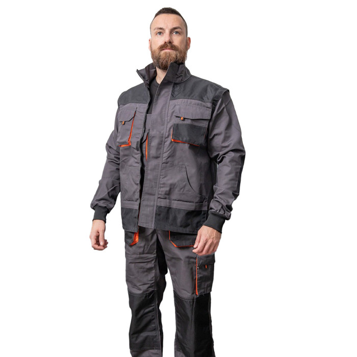 Куртка робоча зимова VIKING, сіро-чорна, розмір 52
