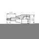 Головка торцева 1/2" з насадкою HEX, SW7X60