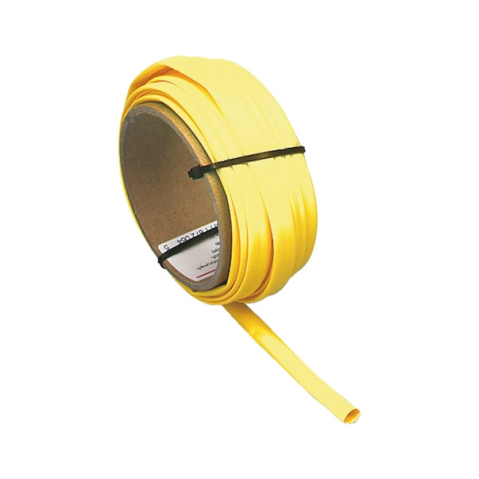 Трубка термозбіжна, жовта, 25,4-12,7 mm