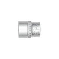 Головка торцевая шестигранная, 1/2IN, короткая, SW22, RED STRIPE