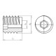 Гайка меблева врізна Тип SK