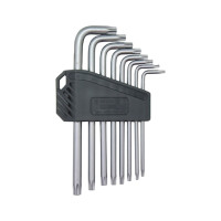 Набір ключів Г-подібних TORX з отвором, TX10-50, 9 шт., RED STRIPE