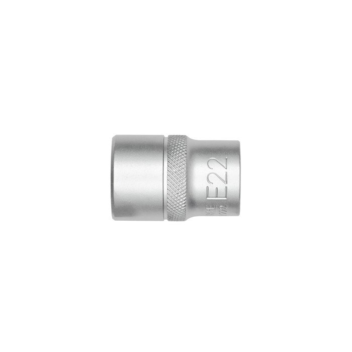 Головка торцевая 1/2IN, наружный торкс, E22-L38MM, RED STRIPE