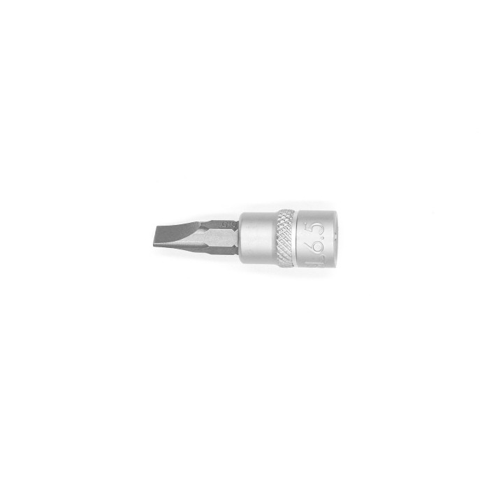 Головка торцева, 1/4IN, з насадкою SL6,5MM, RED STRIPE