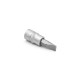 Головка торцева, 1/4IN, з насадкою SL6,5MM, RED STRIPE