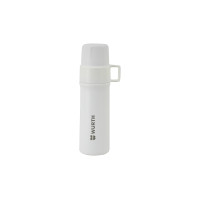Термобутылка с логотипом Würth, белая, 600 ml