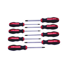 Набір викруток TORX з отвором, 8 шт., RED STRIPE
