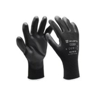 Рукавиці захисні з поліуретановим покриттям SPEC-PU-BLACK, пара, розмір 8