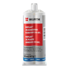 Клей WURTH Replast Me 210 секунд для пластика черный 50 мл
