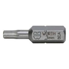 Біта WURTH із внутрішньою шестигранною головкою C 6.3 SW3 1/4" 25мм