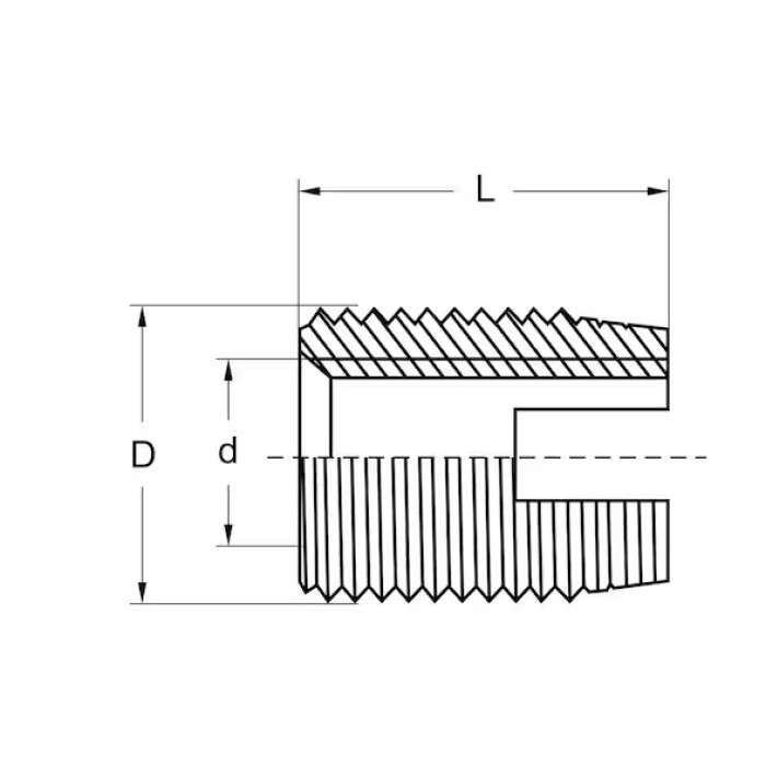 Резьбовая втулка SLFCUT (DSP) M5 Wurth