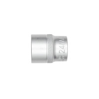 Головка торцевая шестигранная, 1/2IN, короткая, SW24, RED STRIPE