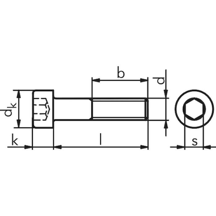 Гвинт з циліндричною головою ISO4762, кл. 8.8, M12x110