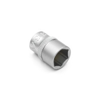 Головка торцева шестигранна, 1/4IN, коротка, SW13, RED STRIPE