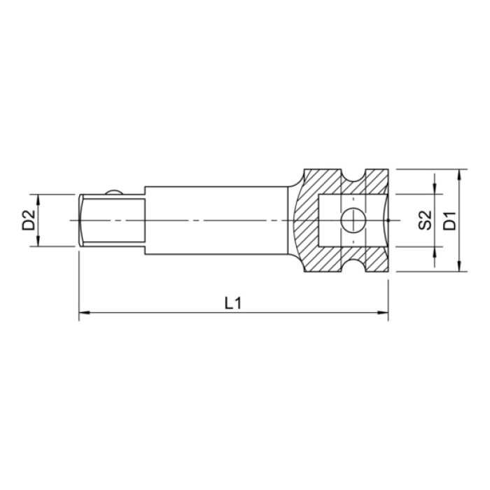 Подовжувач для головок торцевих ударних WURTH 3/4IN L175MM
