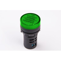 Світлодіодний індикатор AD22-22DS 12v АC/DC, зелений TAKEL