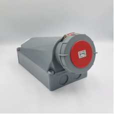 Розетка стаціонарна зовнішня 1452 125А 380В 3Р+N+Е IP67 Argent TAKEL