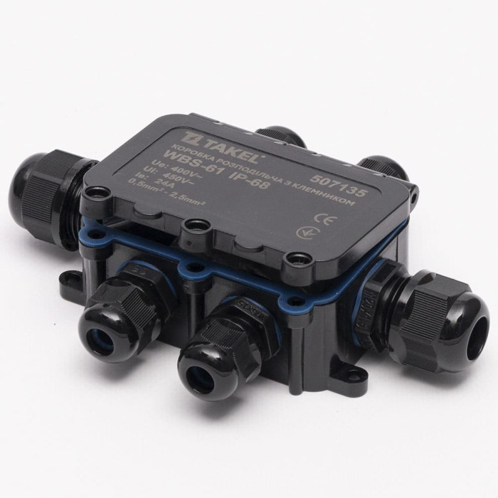 Коробка розподільча з клемником WBS-61 IP-68 TAKEL