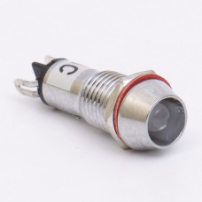 Світлодіодний індикатор металевий AD22C-10 220v AС, білий