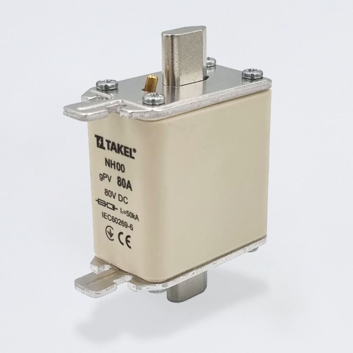 Плавка вставка запобіжника NH00 80А 80V DC TAKEL