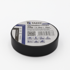 Ізоляційна стрічка 0.18мм х 19мм х 20м Argent, чорний TAKEL