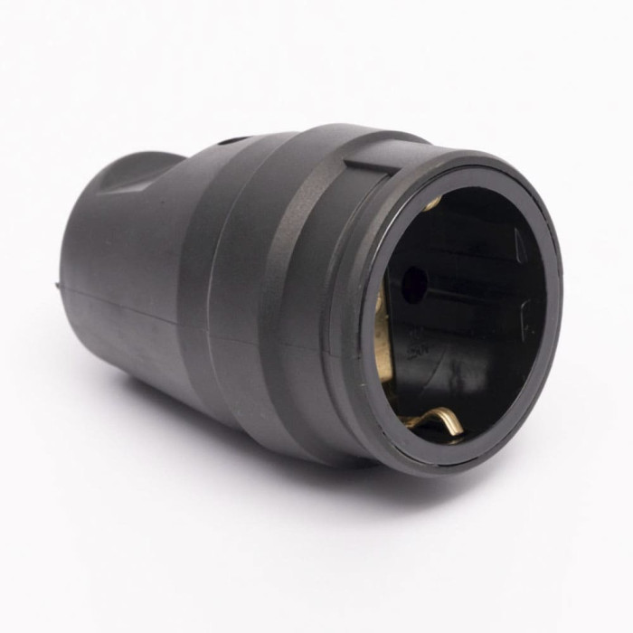 Розетка каучукова 408 2Р+РЕ IP44 LEE