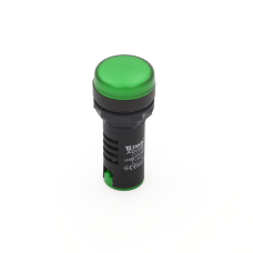 Світлодіодний індикатор AD22D 230v АC/DC ARGENT, зелений TAKEL