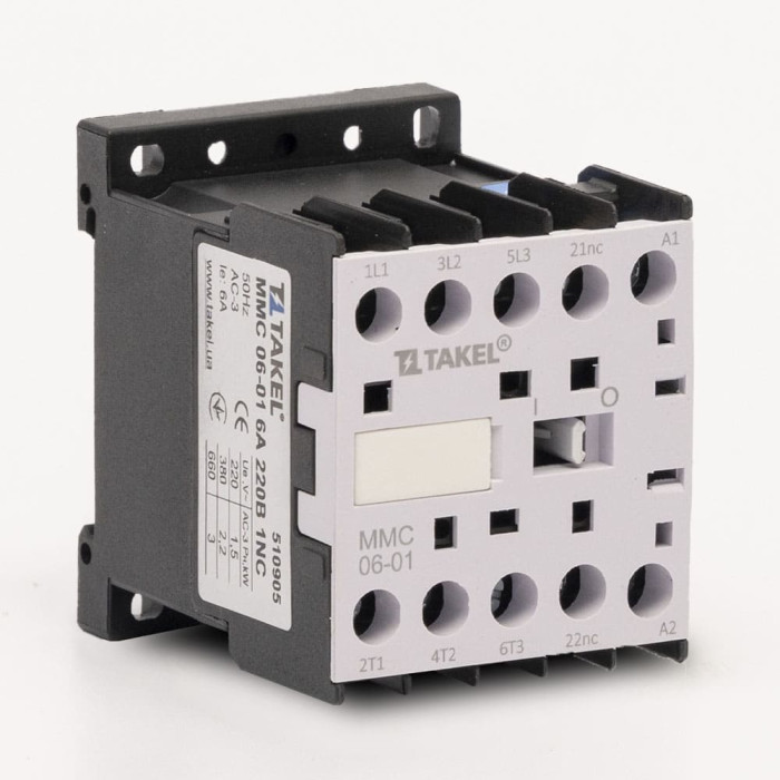 Контактор MMC 06-01 6А 220В 1NC TAKEL