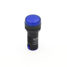 Світлодіодний індикатор AD22D 230v АC/DC ARGENT, блакитний TAKEL