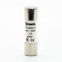 Плавка вставка запобіжника RT 8.5х31.5 4А TAKEL