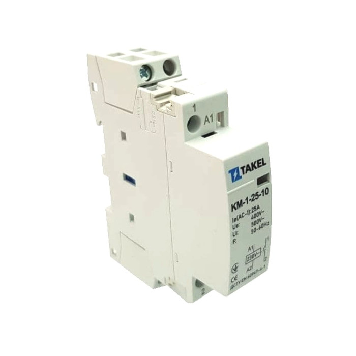 Контактор модульний КМ-1-25-10 25А 1NO TAKEL