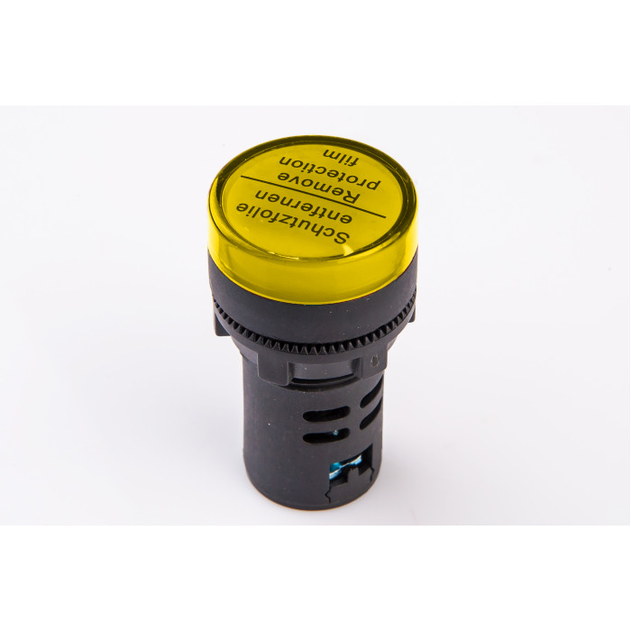 Світлодіодний індикатор AD22-22DS 24v АC/DC, жовтий TAKEL