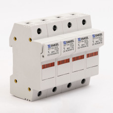 Тримач плавкого запобіжника RT18-32X 4Р 32А типорозмір 10х38 TAKEL