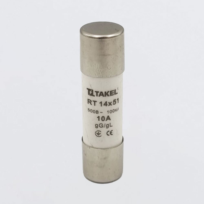Плавка вставка запобіжника RT 14х51 10А TAKEL