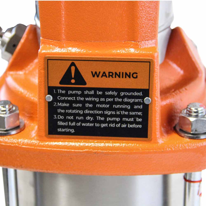 Насос центробежный многоступенчатый вертикальный 400В 3кВт H 214(181)м Q 58(33)л/мин нерж LEO 3.0 LVR2-24 (7710533)